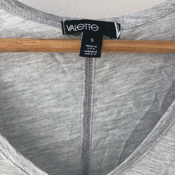 LAST ONE‼️ Gray Round Neck Valette Muscle Tee - Picture 2 of 7